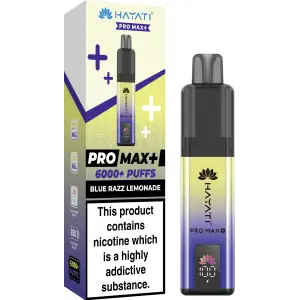 Hayati Pro Max Plus 6000 Prefilled Pod Kit - 20mg | Blue Razz Lemonade